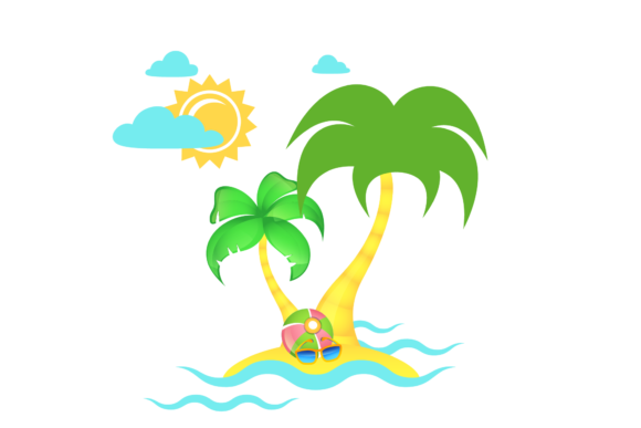 Download Beach Illustration Coconut Trees - Coconut trees Collection