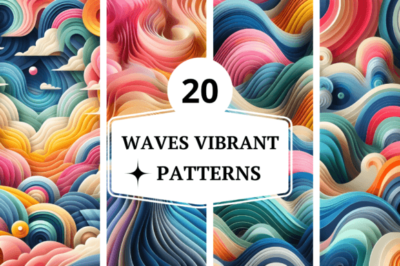 Download Waves Vibrant Patterns - Vibrant patterns Collection