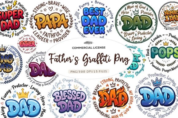 Download Happy Father's Day Graffiti PNG - Father's day Collection
