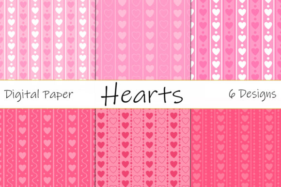 Download Seamless Patterns Valentine's Day Hearts - Premium Bundle